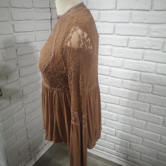 2 / $30.00 - American Eagle Outfitters Ladies Rust Size Medium Boho Blouse - Picture 5 of 10
